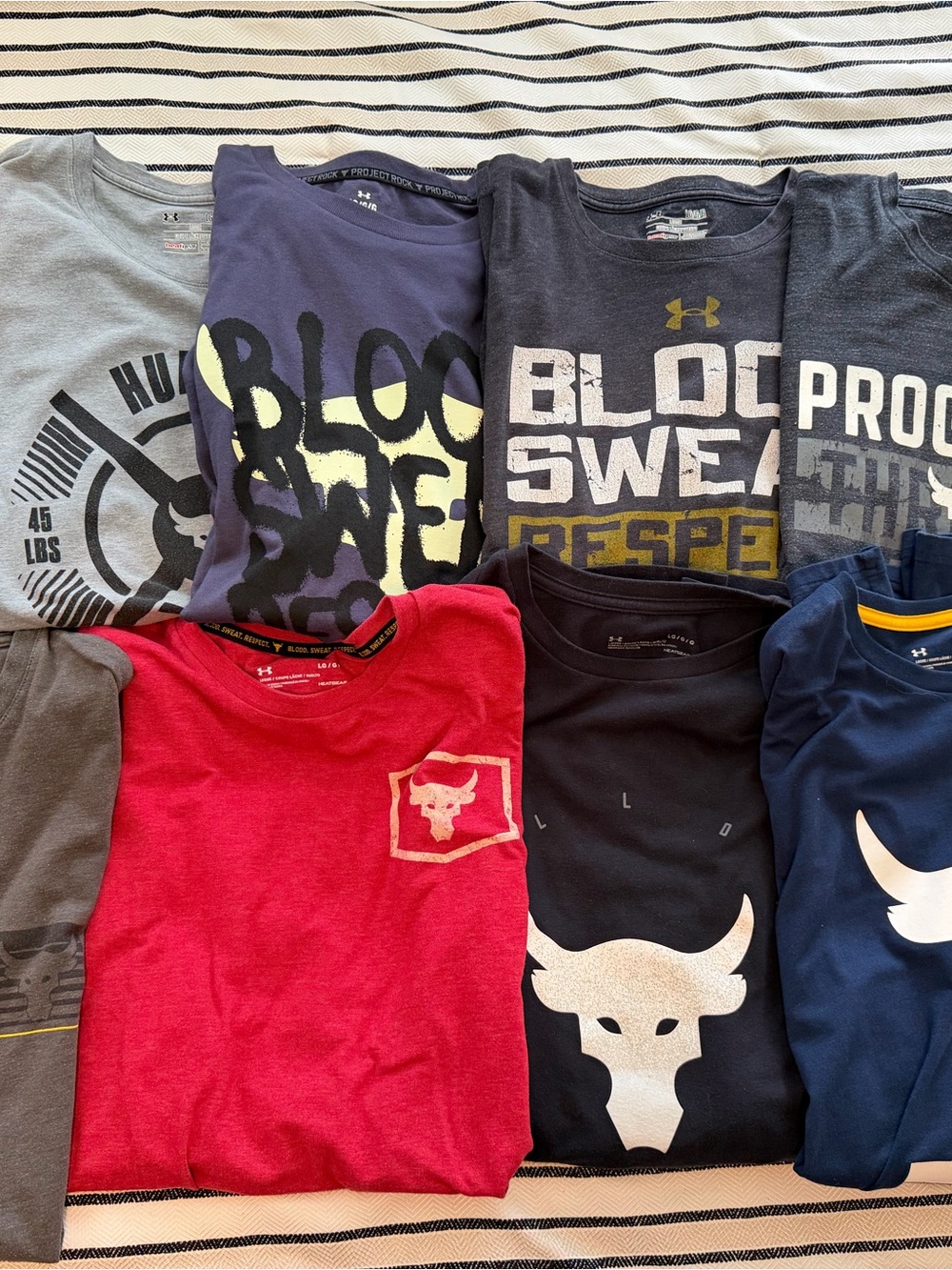 Under Armour Men's Project RockAssorted Graphic T-Shirt Lot